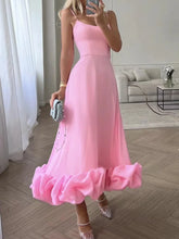 LIZAKOSHT - Sleeveless Fashion Patchwork Maxi Dress, Women Summer O Neck Backless Party Dress, Casual Holiday Simple Ladies Dress Vestidos