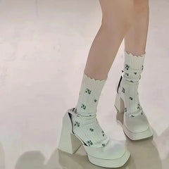 LIZAKOSHT  -  Designer Platform High Heels Party Club Women Shoes Shoes Fashion Shallow Spring Autumn Square Heels Dress Shoes