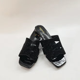 LIZAKOSHT - Ladies Open Toe Comfortable Sandals Latest Nigerian Party Italian Lower Heels Autumn Slipper for Wedding Summer Slip