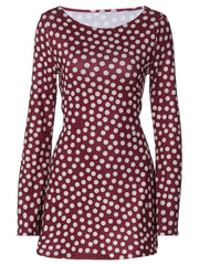 LIZAKOSHT - Sexy Slim Fit Long Sve ort Dr Fre Sle mid Waist Bodycon Dr for Women Ciwalk Thi Material round Ne Dr