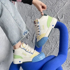 LIZAKOSHT - Mix Colours Platform Sports Shoes Woman Autumn Fashion Niche High-top Women Sport Sneaker Casual Versatile Shoes