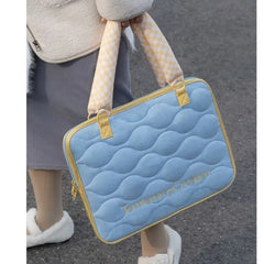 LIZAKOSHT - Ins Blue Cute Laptop Bag Handbag 13 14 15 15.6 16 Inch Macbook Air Case Pro 14 Case Laptops Sleeve Notebook Cover Matebook Cover