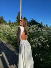 LIZAKOSHT - Elegant Backless Women White Sleeveless Midi Dress Fashion Slim O-neck Pleated Hem A-line Dresses Summer Female Chic Party Robes