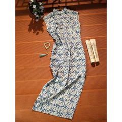 LIZAKOSHT - Ancient Cheongsam Women's Summer New Chinese Style Elegant Dress