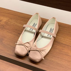 LIZAKOSHT - Spring New Candy Color Women Flat Shoes Fashion Round Toe Ladies Elegant Mary Jane Shoes Soft Ballerina Shoes New Woman
