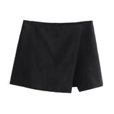 LIZAKOSHT  -  Spring Women's French Fashion High Waist Asymmetric Short Skirt Pants