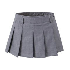 LIZAKOSHT  -  Mini skirts y2k clothes korean style skirts for women cute mini skirt pleated micro skirt high waisted khaki skirt with shorts