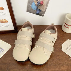 LIZAKOSHT - Pure Colour Womens Sports Shoes Niche Fashion Pu Leather Female Sneakers Casual Versatile Designer Luxury Shoes