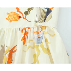 LIZAKOSHT - New Women Sexy Spaghetti Strap Floral Print Mini Dress Female Holiday Summer Loose Dress Short Vestidos