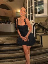 LIZAKOSHT - Summer A Line Short Dresses 2024 New Arrivals Casual Pleated One-piece Dress Gown Black Birthday Holiday Dress Women