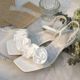 LIZAKOSHT - Summer 2024 Square Heels Sandals for Woman Party and Weddings Footwear Open Toe Women's Shoes Beach Chunky Block Heel Thick Sale