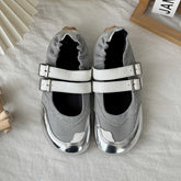 LIZAKOSHT - Autumn New Ballet Sports Mary Jane Retro Shoes for Women Design Sense Single Shoes for Women