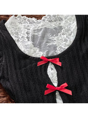 LIZAKOSHT - Autumn Winter Women Two Piece Sets Sweater Ballet Core Jumper Knitwears 2000s Aesthetic Y2k New Harajuku Fashion E-girl Gyaru