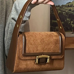 LIZAKOSHT - Top-Handle Bags for Women Vintage Fashion Elegant All Match Shoulder Underarm Bag Luxury Design Office Lady Crossbody Handbags