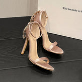 LIZAKOSHT  -  New Summer Sexy Sandals Women Street Style Open Toe Party Dress Shoe Elegant Fashion Design Rhinestone Thin High Heels