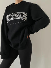 LIZAKOSHT - Retro Sweatshirt Women New Fall and Winter Thickened American Loose Hundred with Pullover Niche Fashion Tops Clothes Sweatshirt