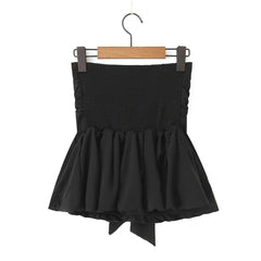 LIZAKOSHT - Ins sweet spice girl sexy knotted lace-up wrapped top women's 2025 summer new pure temperament sleeveless tube top