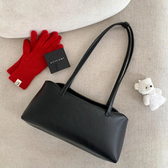 LIZAKOSHT - High Quality PU Baguette Shoulder Bag Women Vintage Underarm Handbag Fashion Daily Commute Tote Bag Guangzhou High Quality Bag