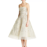 LIZAKOSHT - Classic Strapless Appliquins Beading A-Line Formal Evening Dresses Birthday Party Prom Gowns Customized