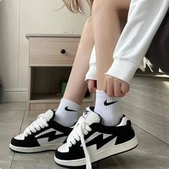 LIZAKOSHT - Vintage Casual Sneakers Women High Street Summer and Fall New Fashion Shoes Athletic Classic Sports Outdoor Footwear