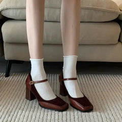 LIZAKOSHT - Japanese Style Lolita Mary Jane Shoes for Women Gothic Woman Pumps Formal Summer Comfortable and Elegant a Genuine Mark