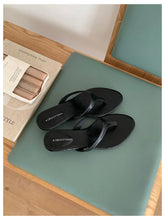 LIZAKOSHT - Fashion Clip Toe Toe Flip Flops Flat Wedge Heel Slippers Women Casual Narrow Band Slides Brand Sandal Beach Flip Flops Sandalias