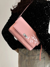 LIZAKOSHT - Trendy Designer Patent Leather Shoulder Crossbody Bags Women Rectangle Handbags and Purses 2024 New Fashion Messenger Bag