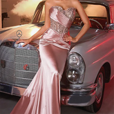 LIZAKOSHT - Classic Sweetheart Beading Sleeveless Pleat Mermaid Formal Evening Dresses Birthday Party Prom Gowns Customized