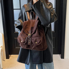 LIZAKOSHT - Retro Faion Women's Bapa Casual Commuter Bag Quali Texture oulder Bag England Sle No Brand Youth Pure Color