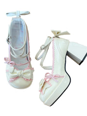 LIZAKOSHT - Jk Uniform Lolita Shoes Student Retro Kawaii Style Women's Japanese Loli Shoes Platform Anime High Heel 7cm