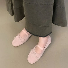 LIZAKOSHT - Autumn Women Flat Shoes Fashion Round Toe Shallow Slip On Ladies Casual Mary Jane Shoes Round Toe Shallow Balleria Shoes