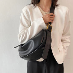 LIZAKOSHT - New Vintage Sac Crossbody Bags For Women Large Capacity Luxury Handbags Solid Soft Shoulder Bags Female Casual Travel Hobos Bag