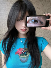 LIZAKOSHT - Harajuku T Shirts Women Sexy Printing Short Sleeve Slim Stretch Crop Tops Vintage Y2k Tops Ladies Casual Tshirt