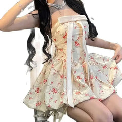 LIZAKOSHT  -  Japan Style Kawaii Dress Loose Short Mini Dress Korean Fashion Vintage New