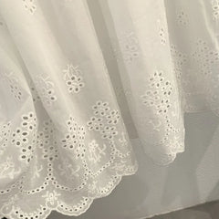 LIZAKOSHT - Embroidery Art Skirt Women Elastic High Waist Temperament Splicing Medium Long Solid Color Skirt Tide 7353