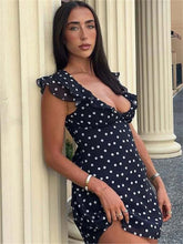 LIZAKOSHT - Sexy Mesh Patchwork Mini Dress Female Sleeveless V-Neck Contrast High Waist Slim Party Dress For Women Summer Y2k Dress