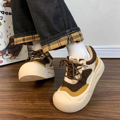 LIZAKOSHT - Winter Shoes Women All-Match Casual Female Sneakers Clogs Platform Creepers New Leisure All-Match Shoes Woman Clogs Platfor