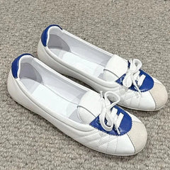 LIZAKOSHT - Shallow Mary Janes Shoes Women Mixed Color Slip-on Round Toe Flat Leisure Female Sports Shoes Designer Luxury Brand Girls Shoes