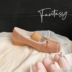 LIZAKOSHT - Fashion Women's Shoes New High Quality Silk Bow Ballet Sweet Style Modern Women's Shoes Low Heels Shoes