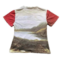 LIZAKOSHT - Subcultural Fashion Printed Round Neck Short Sleeved Top 2024 Summer New Spicy Girl Slim Fit Show Navel T-shirt Trendy