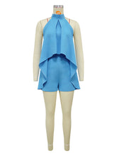 LIZAKOSHT - Solid Minimalist Loose Chic Jumpsuits for Women Stand Collar Sleevelesss High Waist Casual Jumpsuits Female Fahsion Style