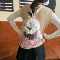 LIZAKOSHT - Korean Style Jelly Crossbody Bags Casual and Versatile Fashion Backpacks Large Capacity for School Students Texture Ita Bag