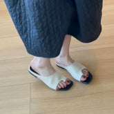 LIZAKOSHT - New Designer Summer Leisure Women Slippers Clip Toe Flats Size Soft Indoor Daily Shoes Female