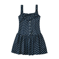 LIZAKOSHT  -  Europe and America Summer New Ruffled Mini Dress Polka-dot Strapless Skirt
