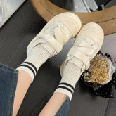 LIZAKOSHT - Women's Shoes Round Toe Cute Kawaii Female Footwear Pink High on Platform Cotton Cheap New Arrival Urban Autumn Shoe Casual