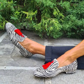 LIZAKOSHT - New Women's Shoes Spring Autumn Tassel Low Heel Round Head Large 40-43 Shallow Mouth Leopard Pattern Casual Lofers Shoes
