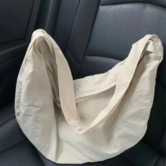 LIZAKOSHT - Korean Ins Trendy Gentle Simple Shoulder Bag High-capacity Casual Women Solid Handbags Japanese Y2k Aesthetic Grunge Hobo Bags
