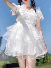 LIZAKOSHT - Lolita Dress Sweet Cute Daily Wear Dresses Style Pettiskirt