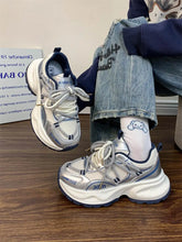 LIZAKOSHT - Women's Heels Woman-shoes Tennis Female Summer Sneakers Shoes On Platform Roses Trainers 2024 Mesh Thick Sole Casual Cotton Fabr