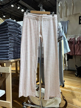 LIZAKOSHT - Pink Striped Cute Wide Leg Pants Women Autumn New Low Waist Drawstring Trousers Female Sweet Preppy Style Sport Sweatpants New